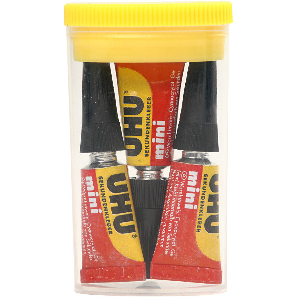 UHU Sekundenkleber, 3x1 g/ 1 Pck [HOB-39072]