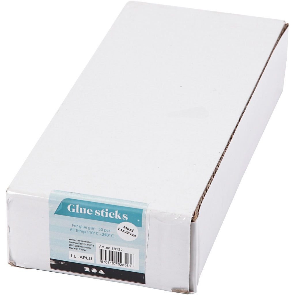 Klebesticks Maxi, L 25 cm, D 11 mm, 50 Stk/ 1 Pck [HOB-391225]