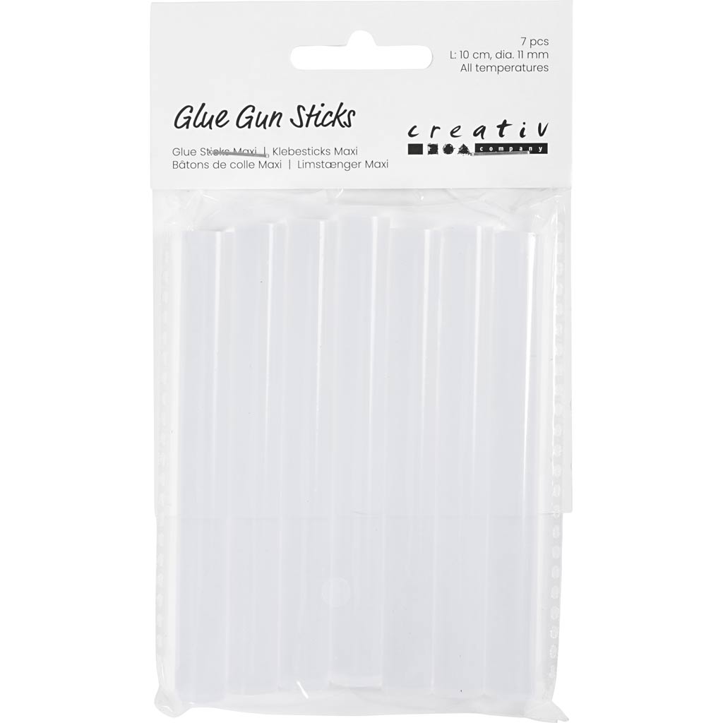 Heißklebesticks, L: 10 cm, D: 11 mm, 7 Stck./ 1 Pck. [HOB39138]
