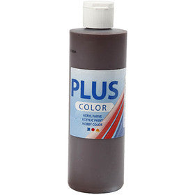 Plus Color Bastelfarbe, Schokolade, 250 ml/ 1 Fl. [HOB-39401]