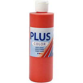 Plus Color Bastelfarbe, Brillantrot, 250 ml/ 1 Fl. [HOB-39427]