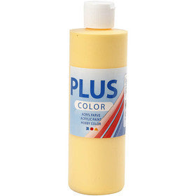 Plus Color Bastelfarbe, Krokusgelb, 250 ml/ 1 Fl. [HOB-39434]