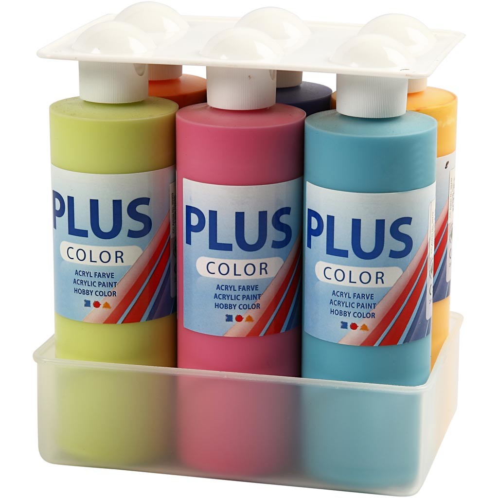 Plus Color Bastelfarbe, 6x250 ml/ 1 Pck [HOB-39495]