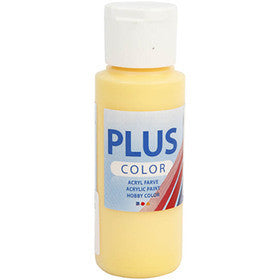 Plus Color Bastelfarbe, Krokusgelb, 60 ml/ 1 Fl. [HOB-39634]