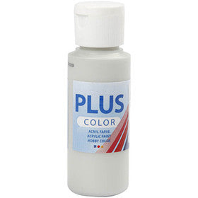 Plus Color Bastelfarbe, Hellgrau, 60 ml/ 1 Fl. [HOB-39639]