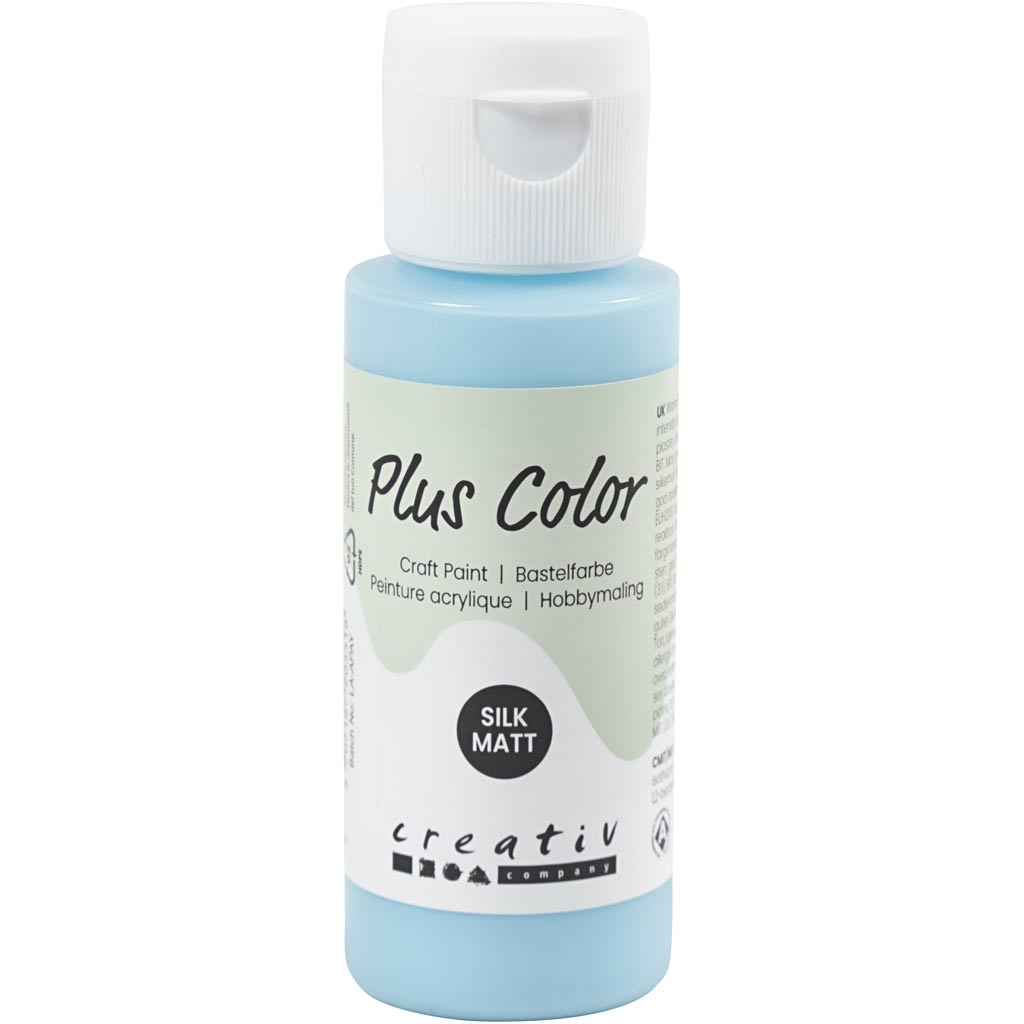 Plus Color Craft Paint, ice blue, 60 ml/ 1 bottle