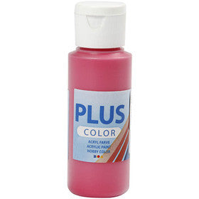 Plus Color Bastelfarbe, Primärrot, 60 ml/ 1 Fl. [HOB-39673]