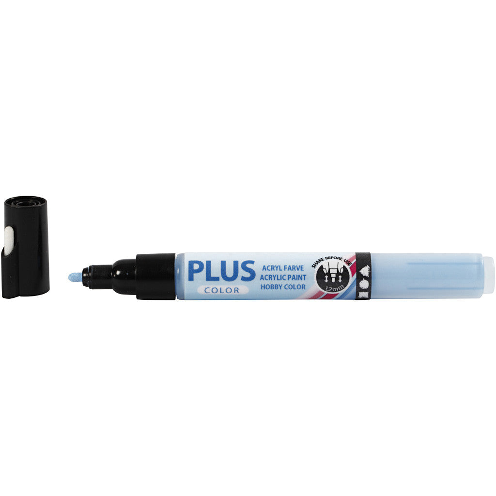 Plus Color Marker, L 14,5 cm, Strichstärke 1-2 mm, Himmelblau, 5,5 ml, 1 Stk [HOB-39843]