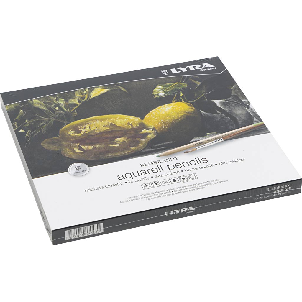 Lyra Rembrandt Aquarell-Farbstifte im Kasten, Sortierte Farben, 24 Stk/ 1 Pck [HOB-403024]
