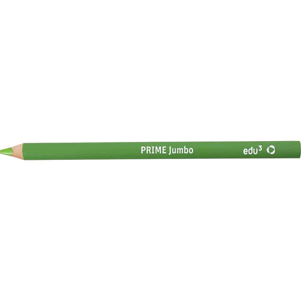 edu3 Jumbo-Buntstifte, Dicke 10 mm, Mine 6,25 mm, Hellgrün, 12 Stk/ 1 Pck [HOB-408062]