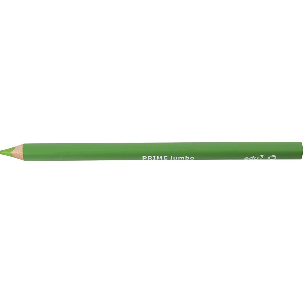 edu3 Jumbo-Buntstifte, Dicke 10 mm, Mine 6,25 mm, Hellgrün, 12 Stk/ 1 Pck [HOB-408062]