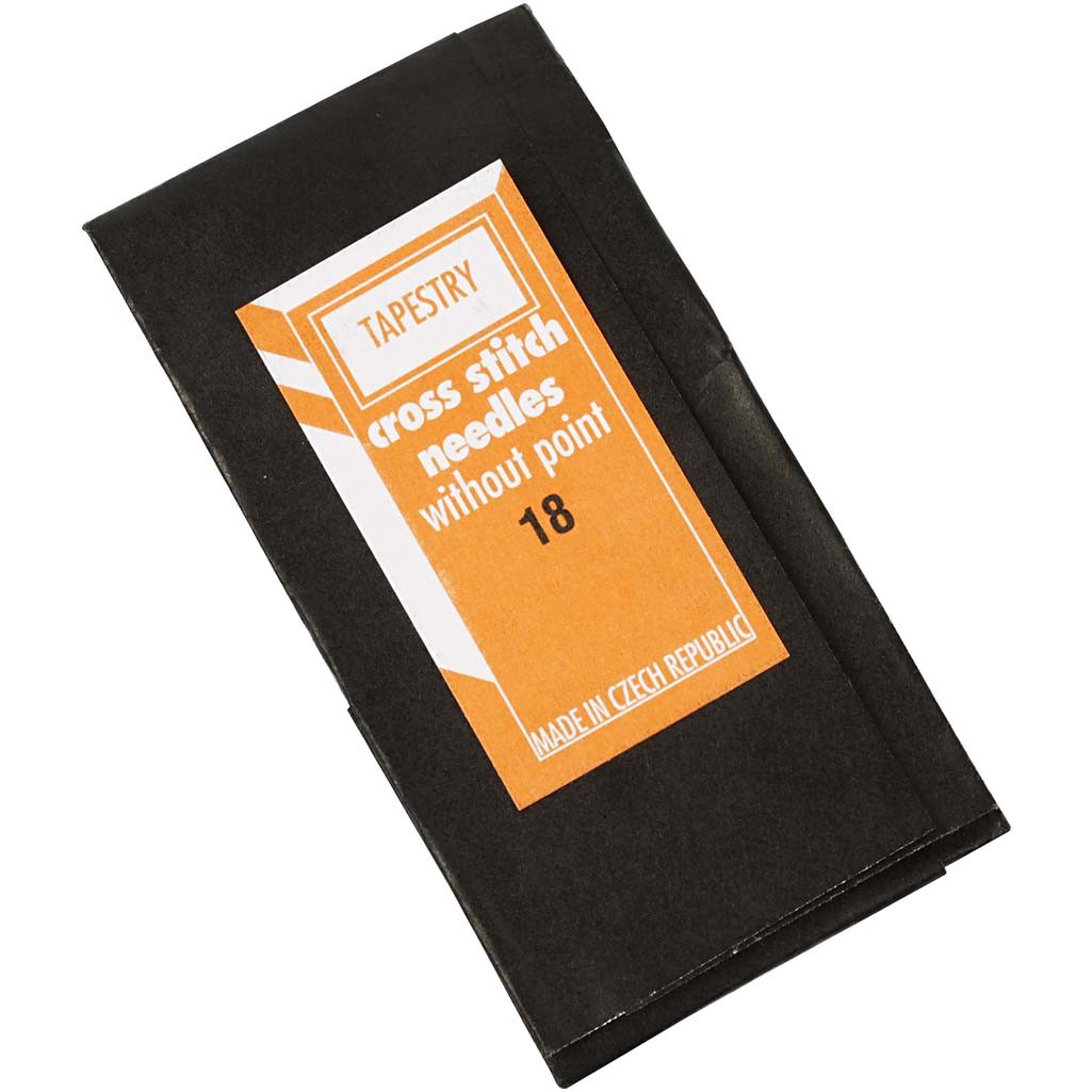 Sticknadeln, Ösenlänge 9 mm , Nr. 18, L 50 mm, mit stumpfer Spitze, 25 Stk/ 1 Pck [HOB-41105]