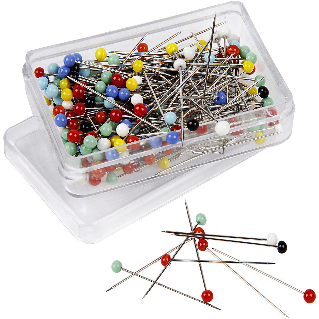 Stecknadeln mit Kopf, L 31 mm, 200 Stk/ 1 Pck [HOB-41120]