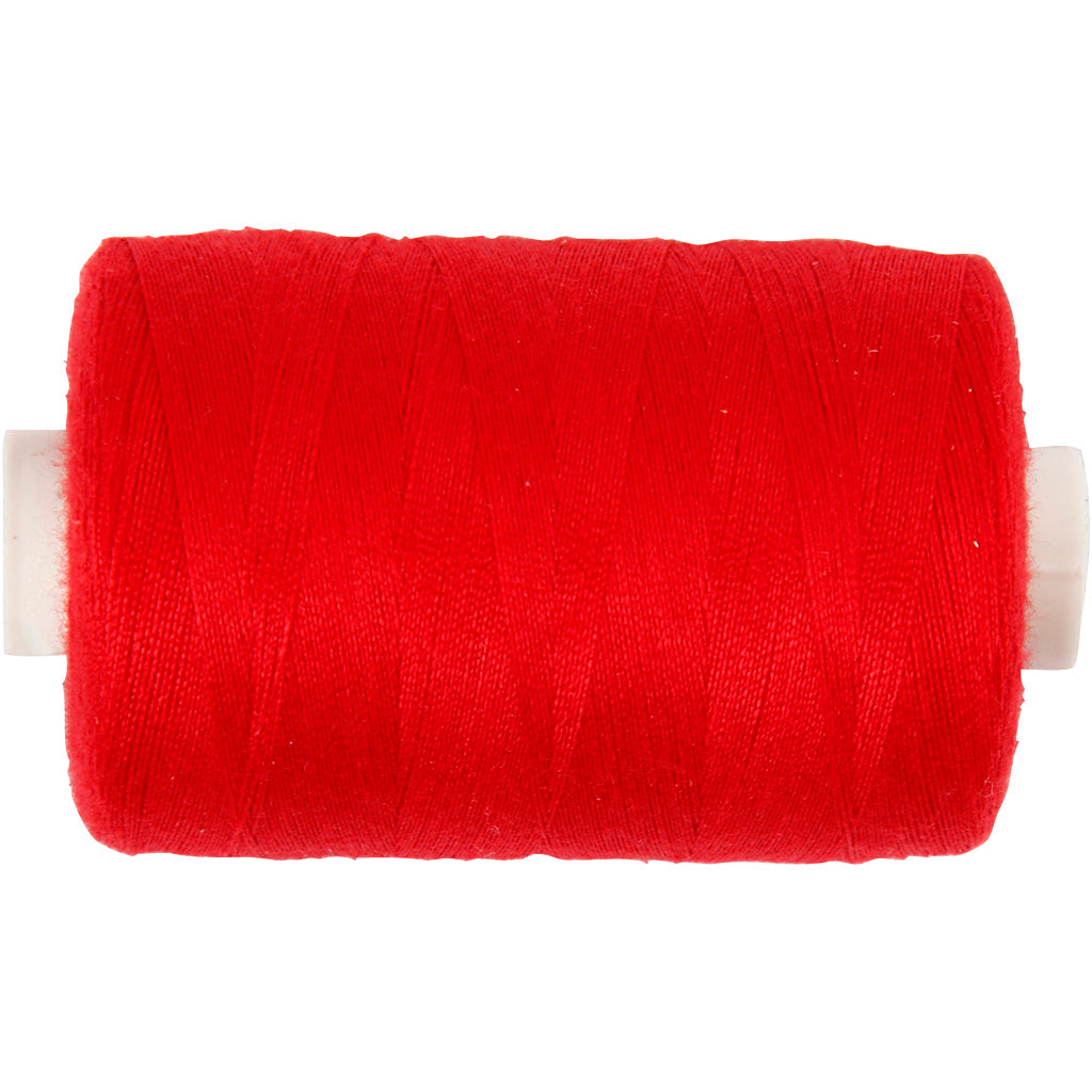 Sewing Thread, red, 1000 m/ 1 roll