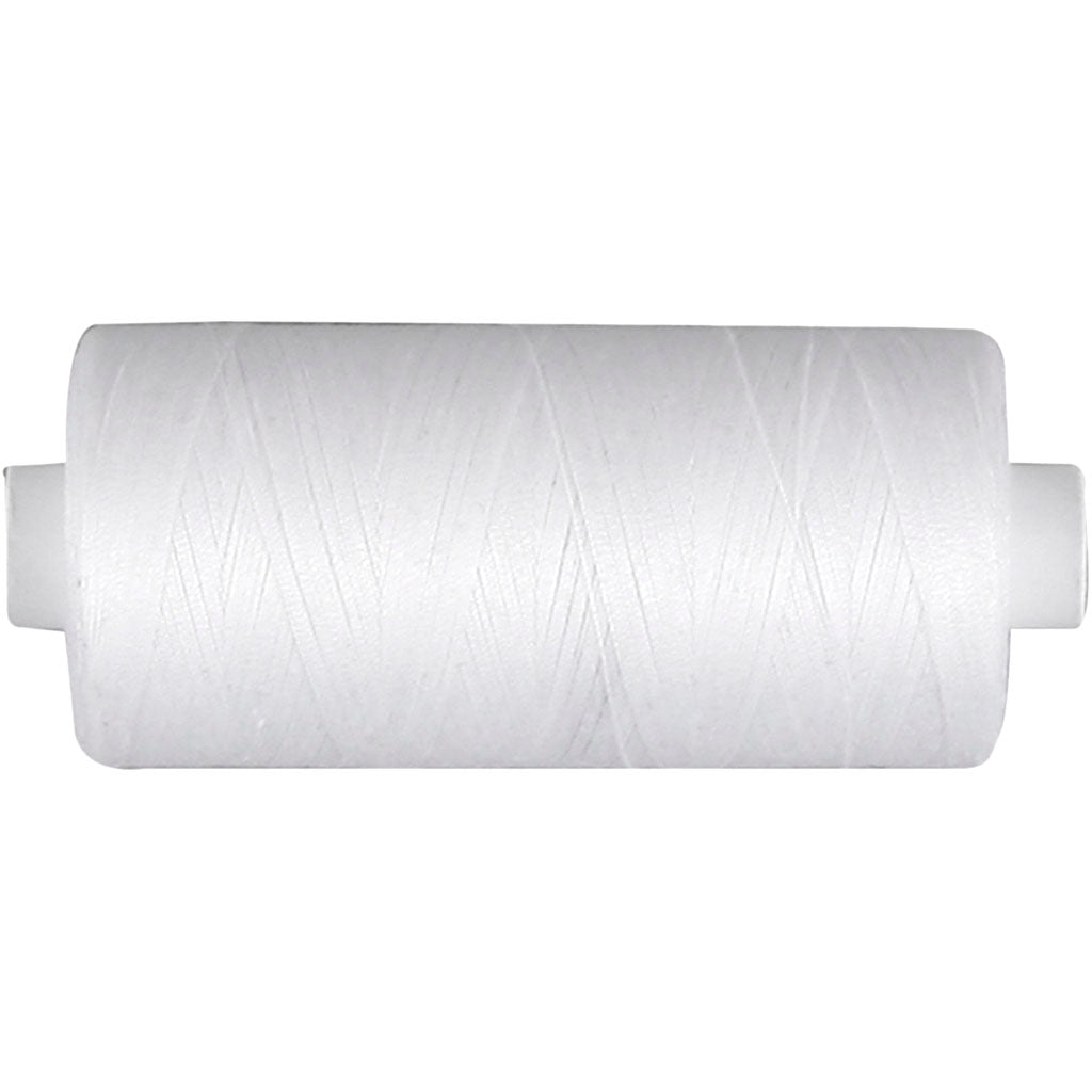 Sewing Thread, white, 1000 m/ 1 roll