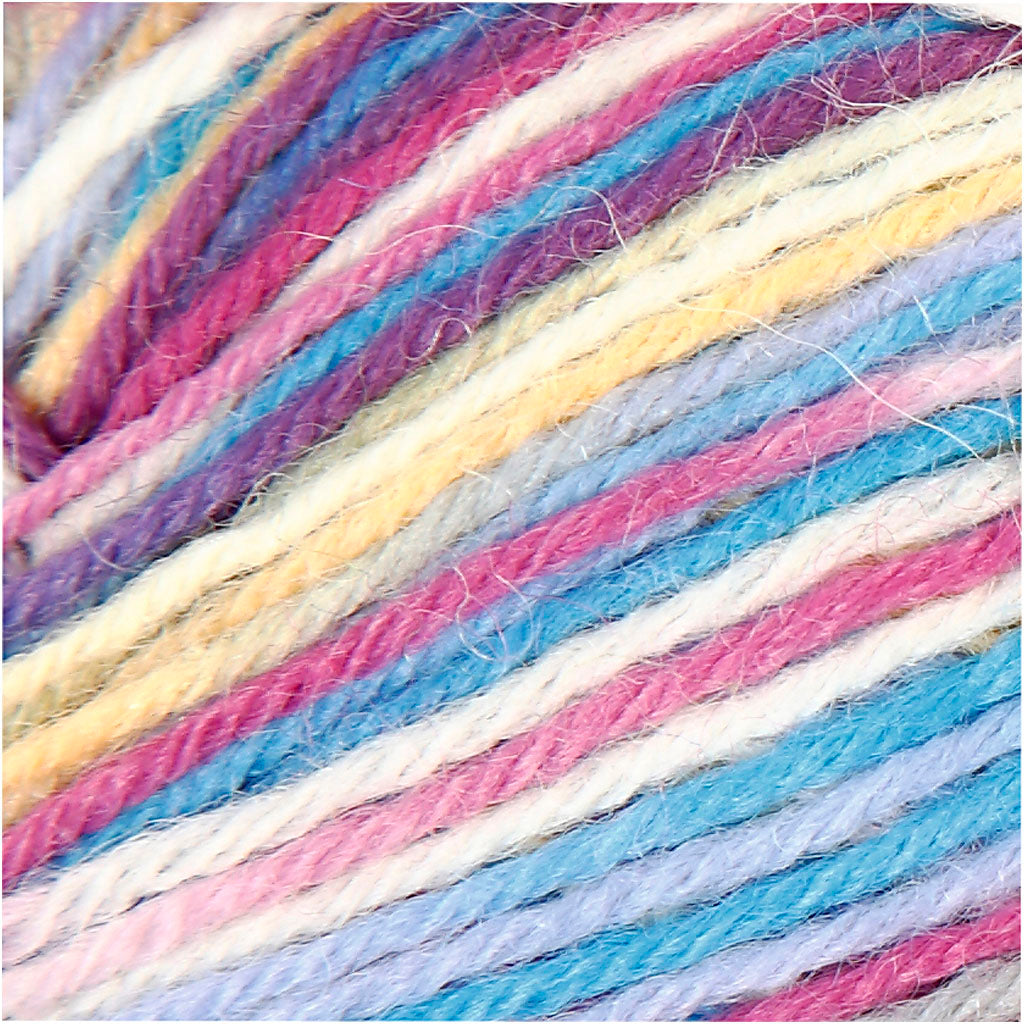 Sockenwolle, L 200 M, Harmonie in Lila-Pink, 50 g/ 1 Knäuel [HOB-41317]