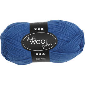 Babywolle, L 172 M, Blau, 50 g/ 1 Knäuel [HOB-41333]