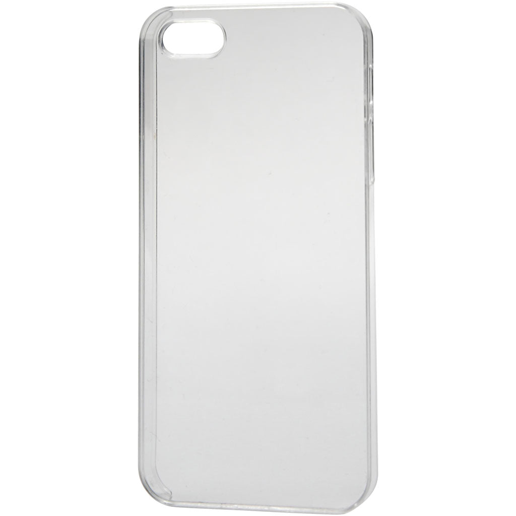 Mobile Phone Cover, no. 5/5S, size 6x12,5 cm, thickness 10 mm, transparent