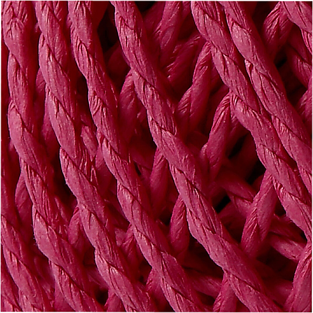 Papiergarn, Dicke 2,5-3 mm, Pink, 150 g, 40 m/ 1 Knäuel [HOB-41731]