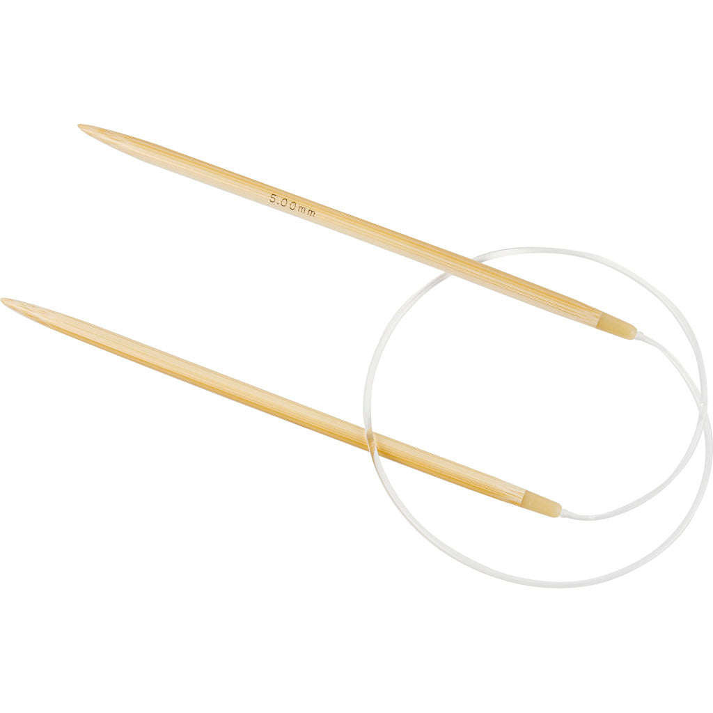 Circular Knitting Needle, L: 60 cm, size 5 mm