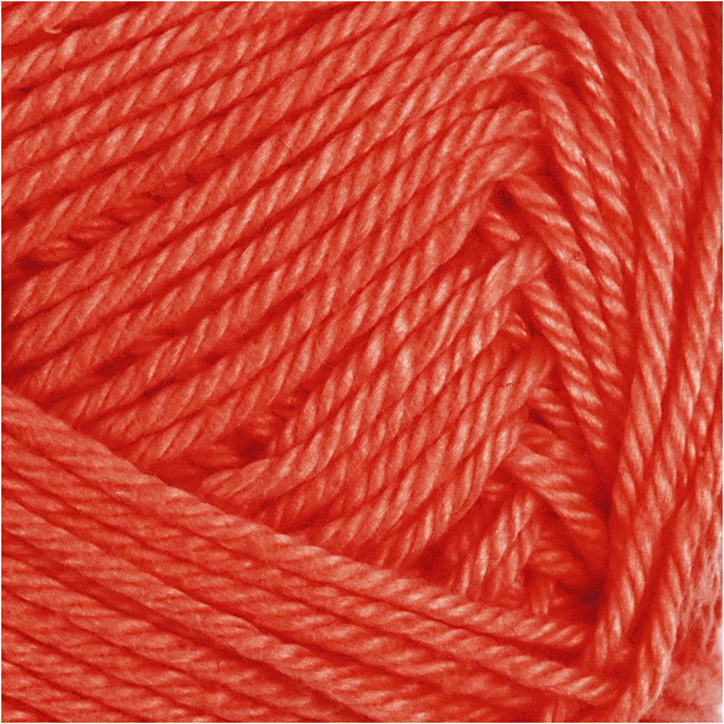 Baumwollgarn, Nr. 8/4, L 170 M, Nadel 3-3,5, Rot, 50 g/ 1 Knäuel [HOB-431080]