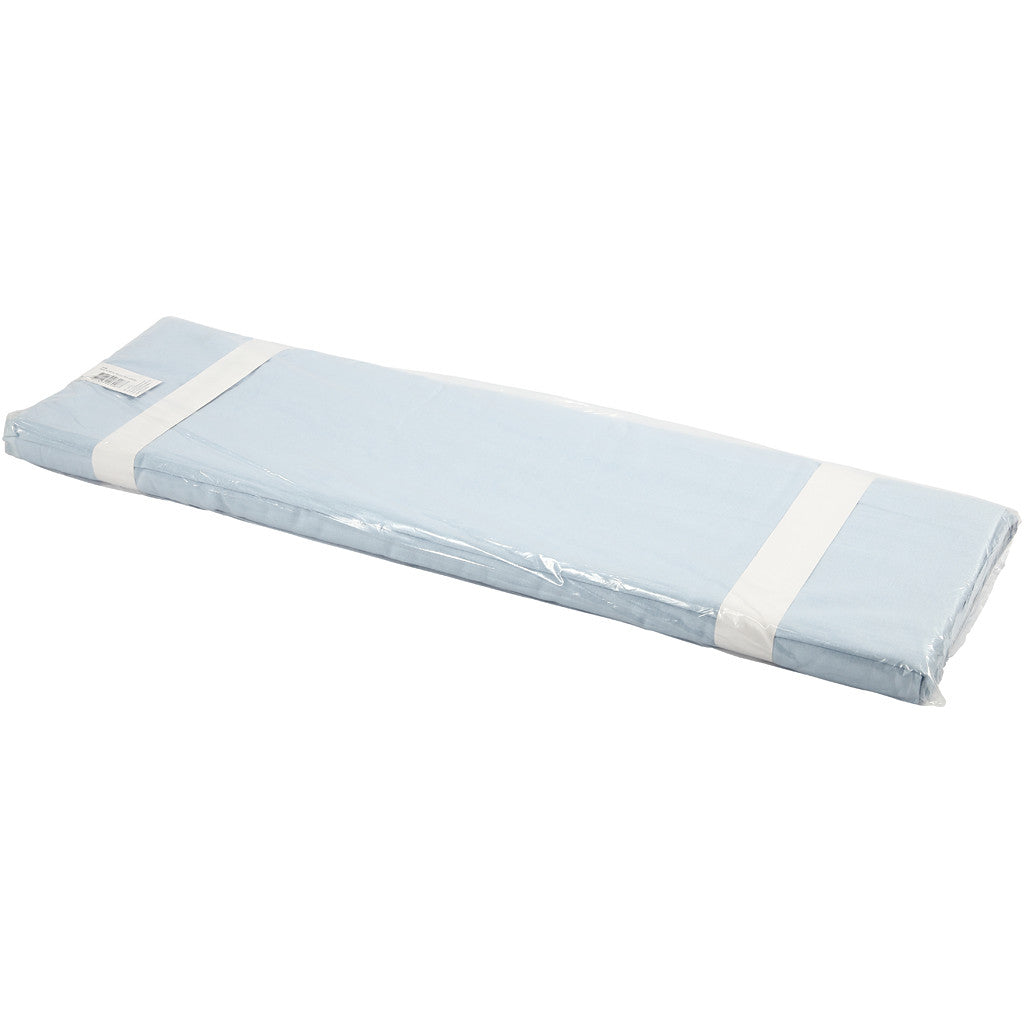 Stoff, B 145 cm, 140 g, Hellblau, 10 m/ 1 Rolle [HOB-44086]