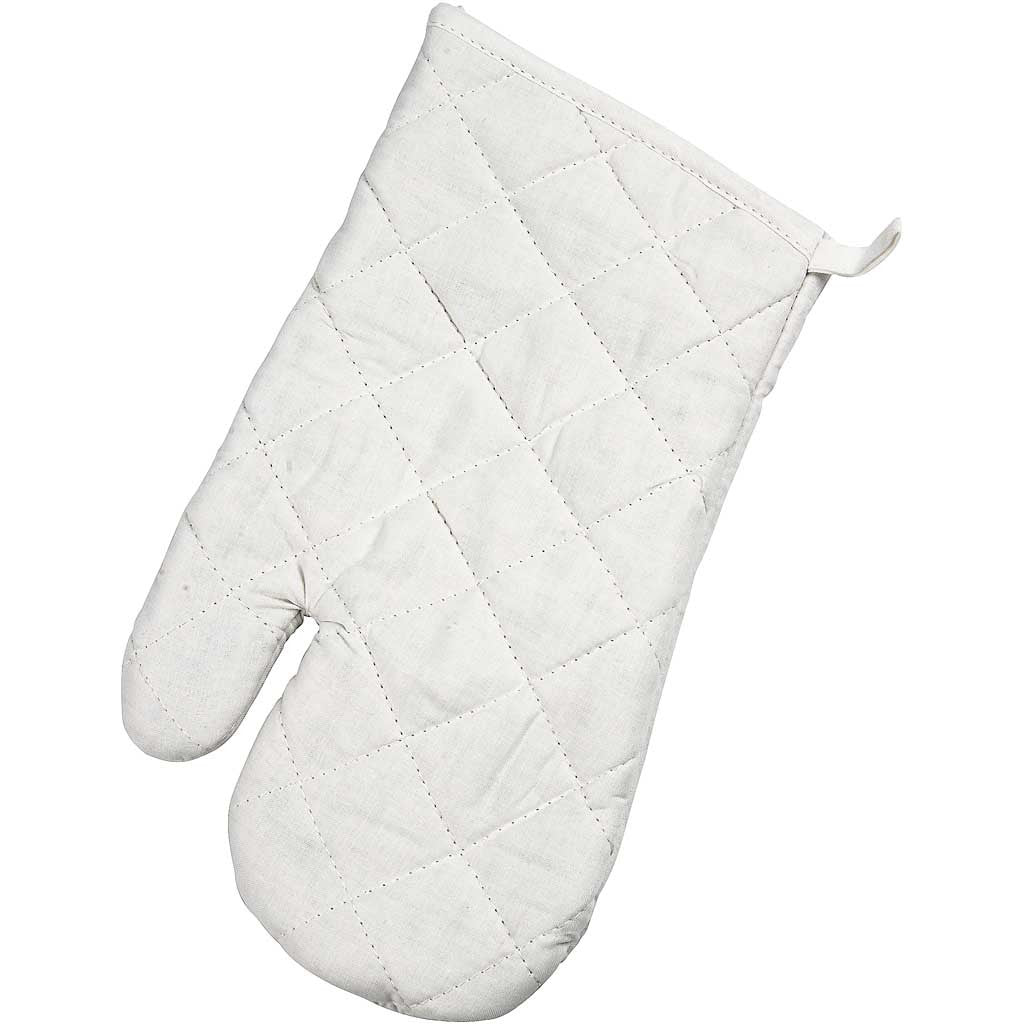 Grillhandschuh , Größe 18x28 cm, 145 g, Weiß, 2 Stk/ 1 Pck [HOB-444621]
