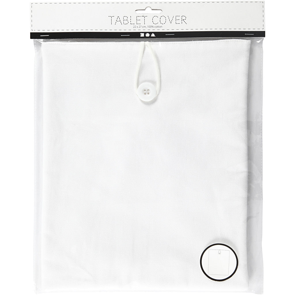 Tablet Cover / Schutzhülle, Größe 22x27 cm, Weiß, 1 Stk [HOB-44556]