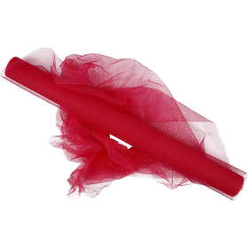 Tüll, B 50 cm, Pink, 5 m/ 1 Rolle [HOB-44614]