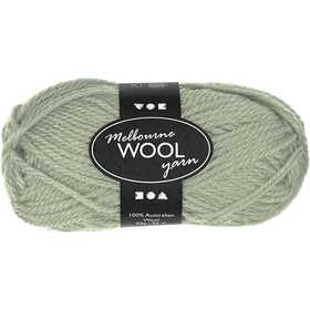 Melbourne Wool Yarn, L 92 M, Hellgrün, 50 g/ 1 Knäuel [HOB-44786]
