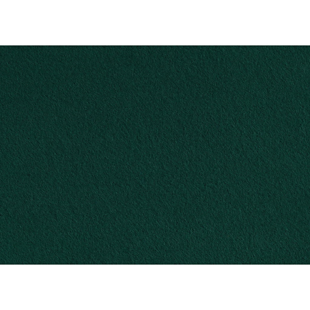 Craft felt, A4, sheet 210x297 mm, thickness 1,5-2 mm, dark green, 10 sheet