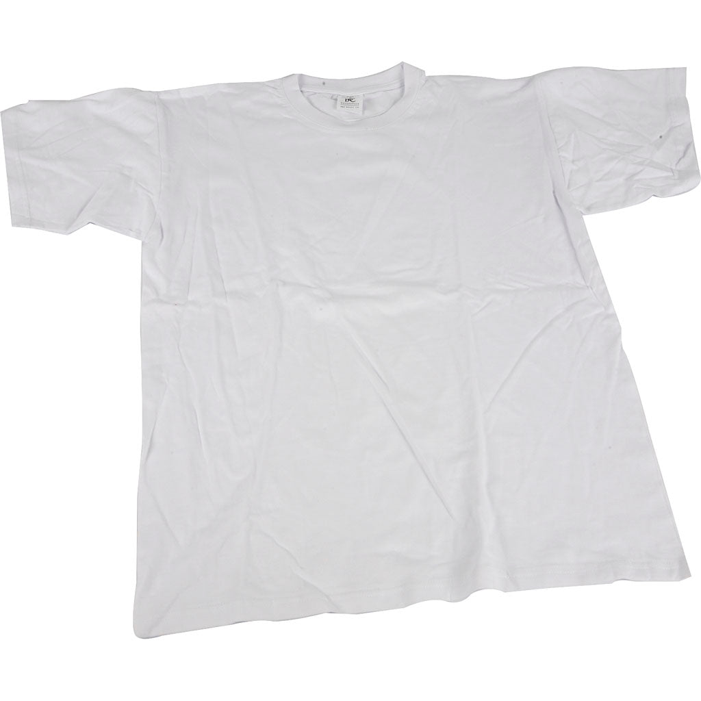 T-shirts, W: 40 cm, size 7-8 years, round neck, 145 g, white