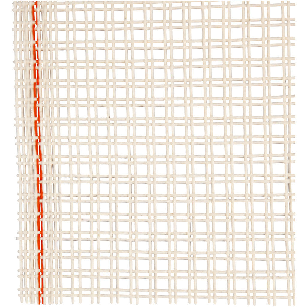 Stramin - Untergrund für Knüpfteppiche, B 50 cm, Naturweiß, 1 m/ 1 Rolle [HOB-47456]