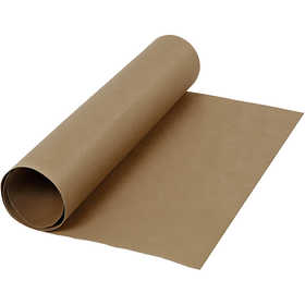 Kunstlederpapier, B 50 cm, Einfarbig, 350 g, Dunkelbraun, 1 m/ 1 Rolle [HOB-498943]