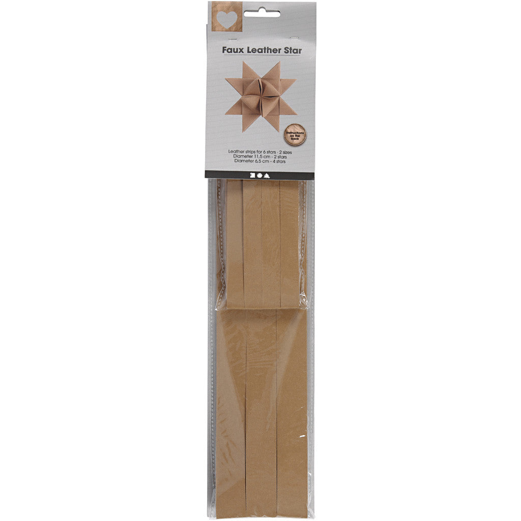 Streifen für Flechtsterne, L 44+78 cm, B 15+25 mm, 350 g, Beige, 24 Streifen/ 1 Pck [HOB-498950]