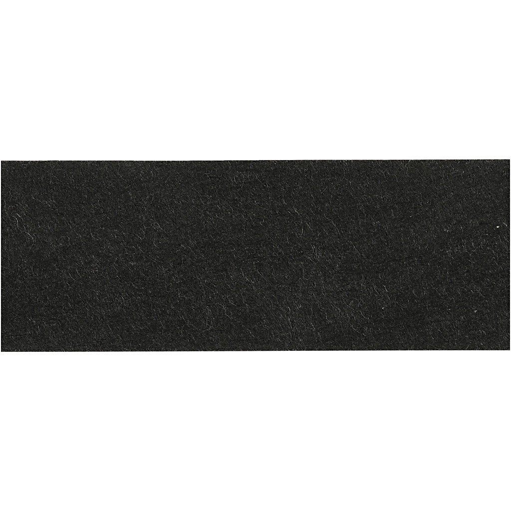 Lederpapierstreifen / Flechtstreifen, B 15 mm, Dicke 0,55 mm, Schwarz, 9.50 m/ 1 Rolle [HOB-498954]