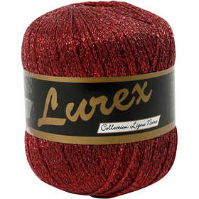 Lurexgarn, L 160 M, Rot, 25 g/ 1 Knäuel [HOB-421471]