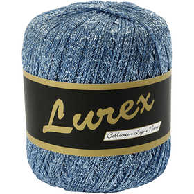 Lurexgarn, L 160 M, Hellblau, 25 g/ 1 Knäuel [HOB-421473]