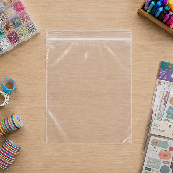 Druckverschlussbeutel Transparent 33x38cm PE 100 Mikron (100 Stück) [4PE1315]