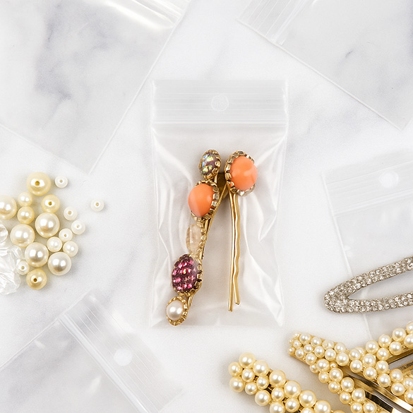 Druckverschlussbeutel 5x7.5cm PE 100 Mikron (100 Stück) [4PR23]