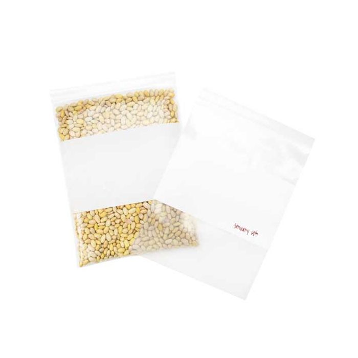 Druckverschlussbeutel mit Schriftfeld 23x30.5cm PE 100 Mikron (100 Stück) [4WE912]