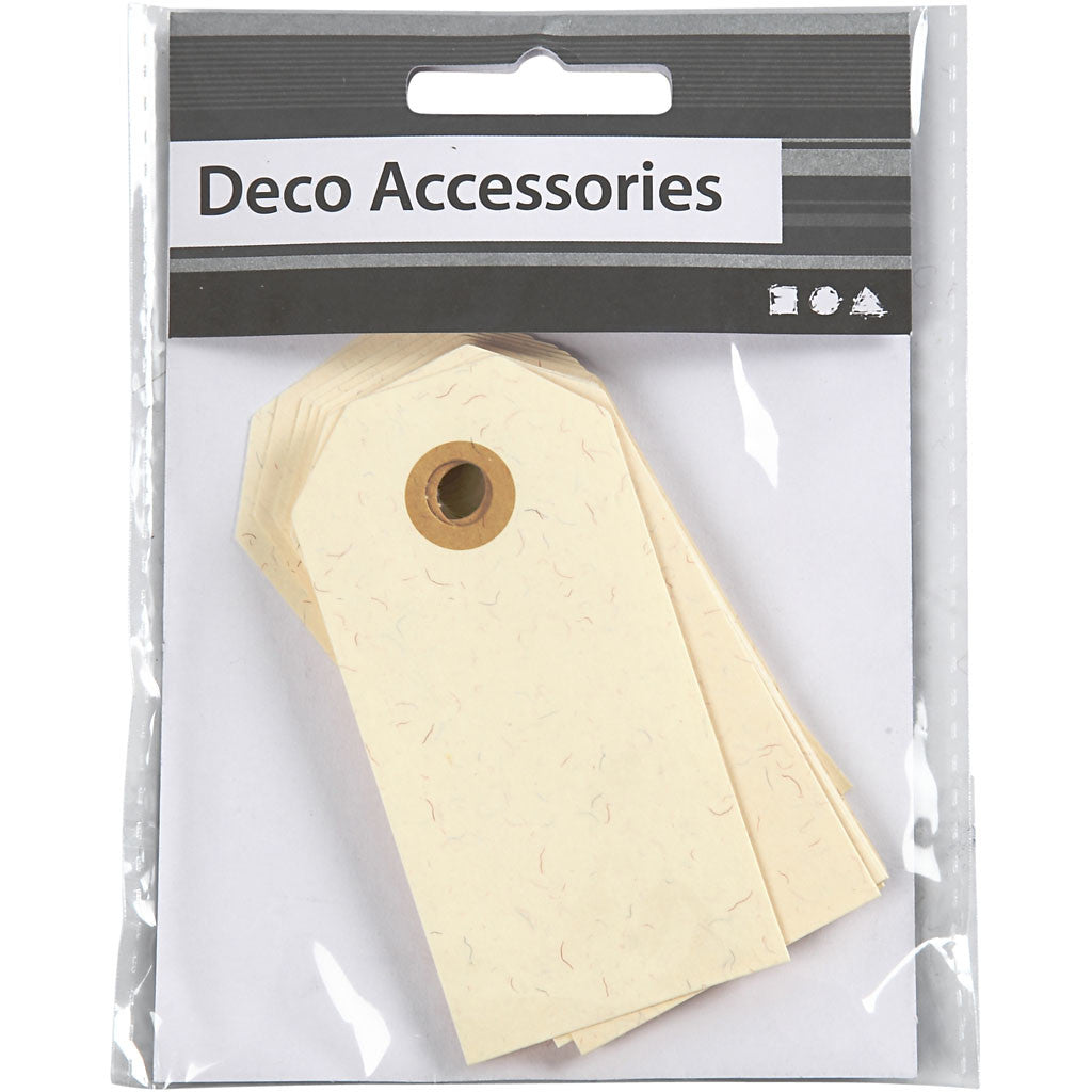 Manila-Anhänger, Größe 4x8 cm, 250 g, Creme, 1000 Stk/ 1 Pck [HOB-510041]