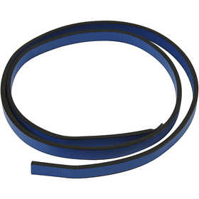 Lederband Imitat, B 10 mm, Dicke 3 mm, Blau, 1 m/ 1 Pck [HOB-51487]