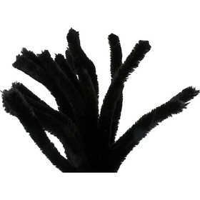 Pfeifenreiniger, L 30 cm, Dicke 15 mm, Schwarz, 15 Stk/ 1 Pck [HOB-51628]