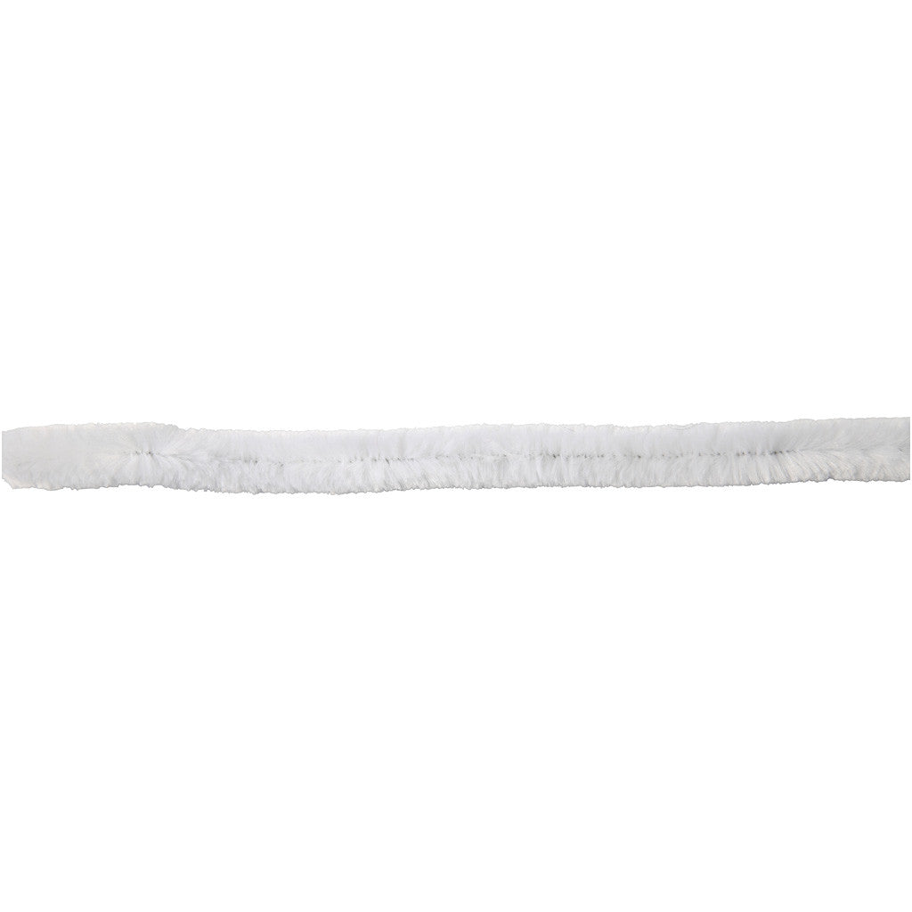 Pfeifenreiniger, L 30 cm, Dicke 15 mm, Weiß, 15 Stk/ 1 Pck [HOB-51629]