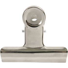 Briefklemmer, B 7,5 cm, Silber, 6 Stk/ 1 Pck [HOB-51799]