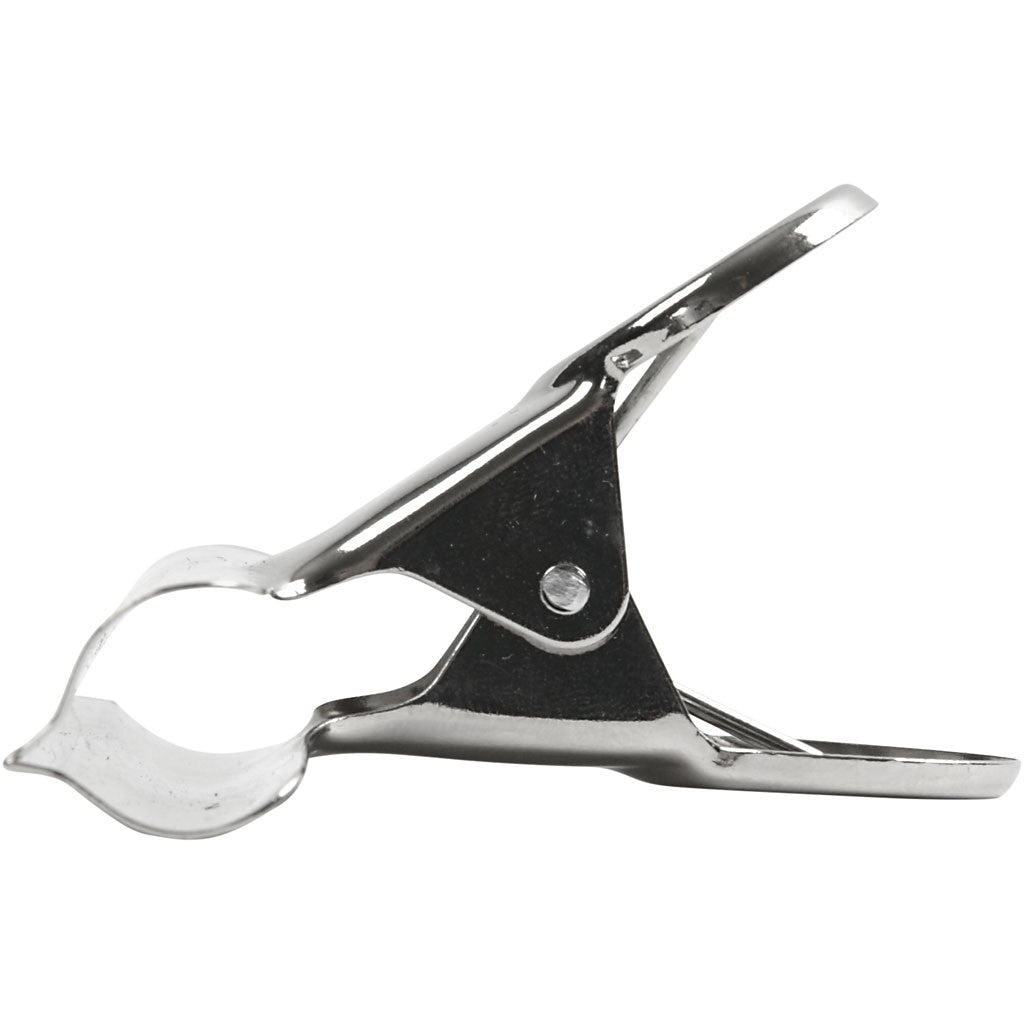 Briefklemmer, B 7,5 cm, Silber, 6 Stk/ 1 Pck [HOB-51799]