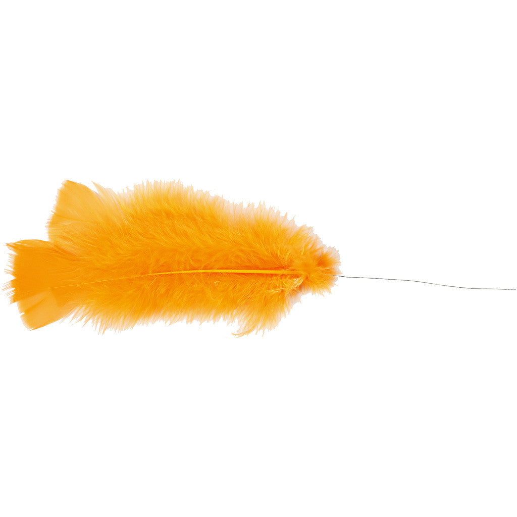 Federn, L 11-17 cm, Sortierte Farben, 18 Bündl./ 1 Pck [HOB-518460]