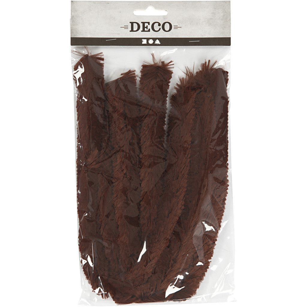 Pfeifenreiniger, L 40 cm, Dicke 30 mm, Braun, 4 Stk/ 1 Pck [HOB-51940]