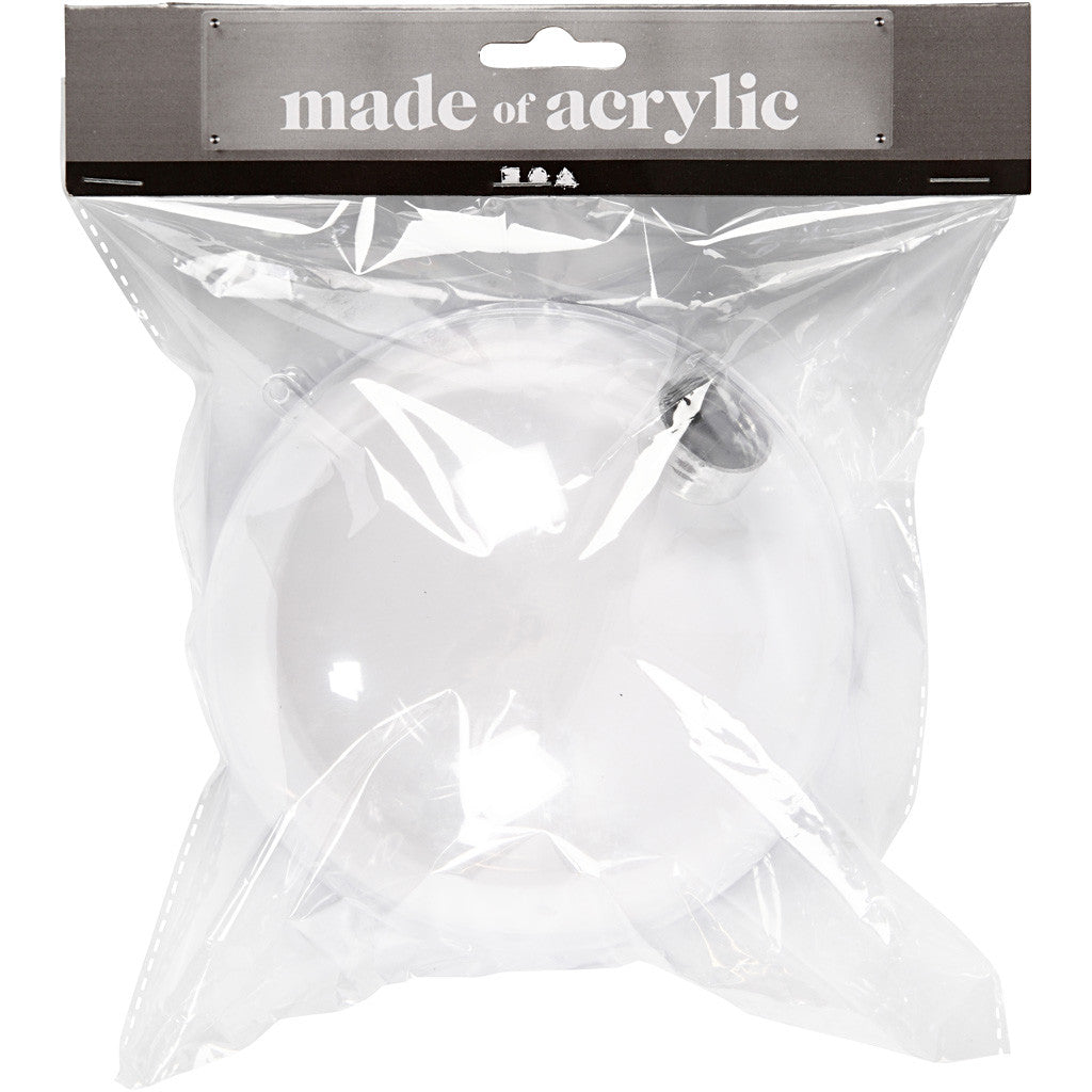 Deko-Kugeln, D 13,6 cm, Transparent, 1 Stk [HOB-52118]